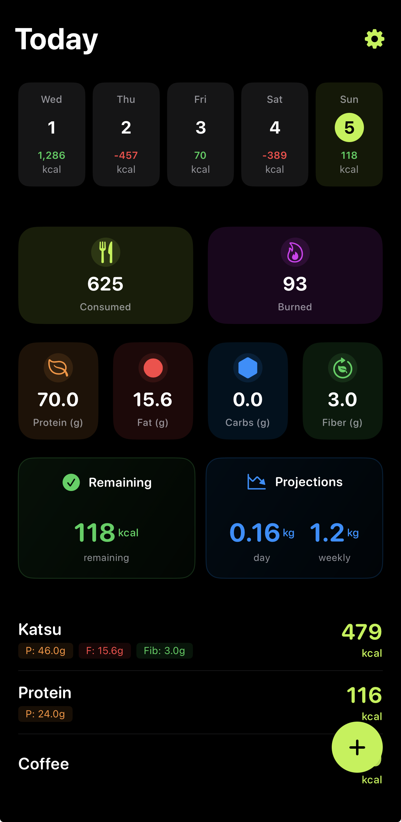 CalorieFlow App Screenshot